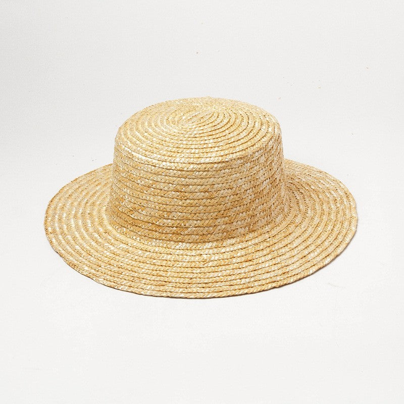 Chapéu de palha liso personalizado Chapéu boater de verão Fedora Chapéu de sol de praia Chapéu de palha base para fascinator artesanal