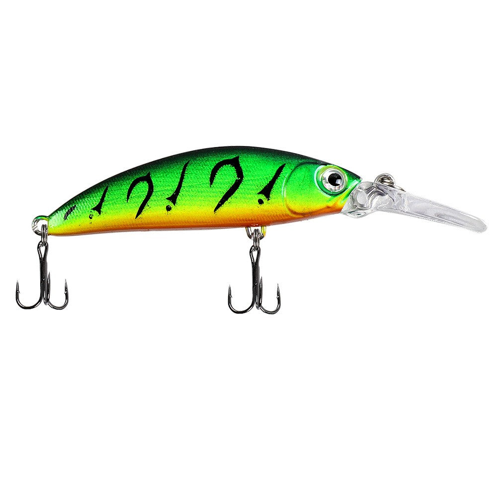 Isca Lure Placa Lingua Longa Sinking Minnow 7cm 6g Isca Artificial Arremesso Longo Pesca de Água Doce Salgada Isca Especial para Robalo e Per