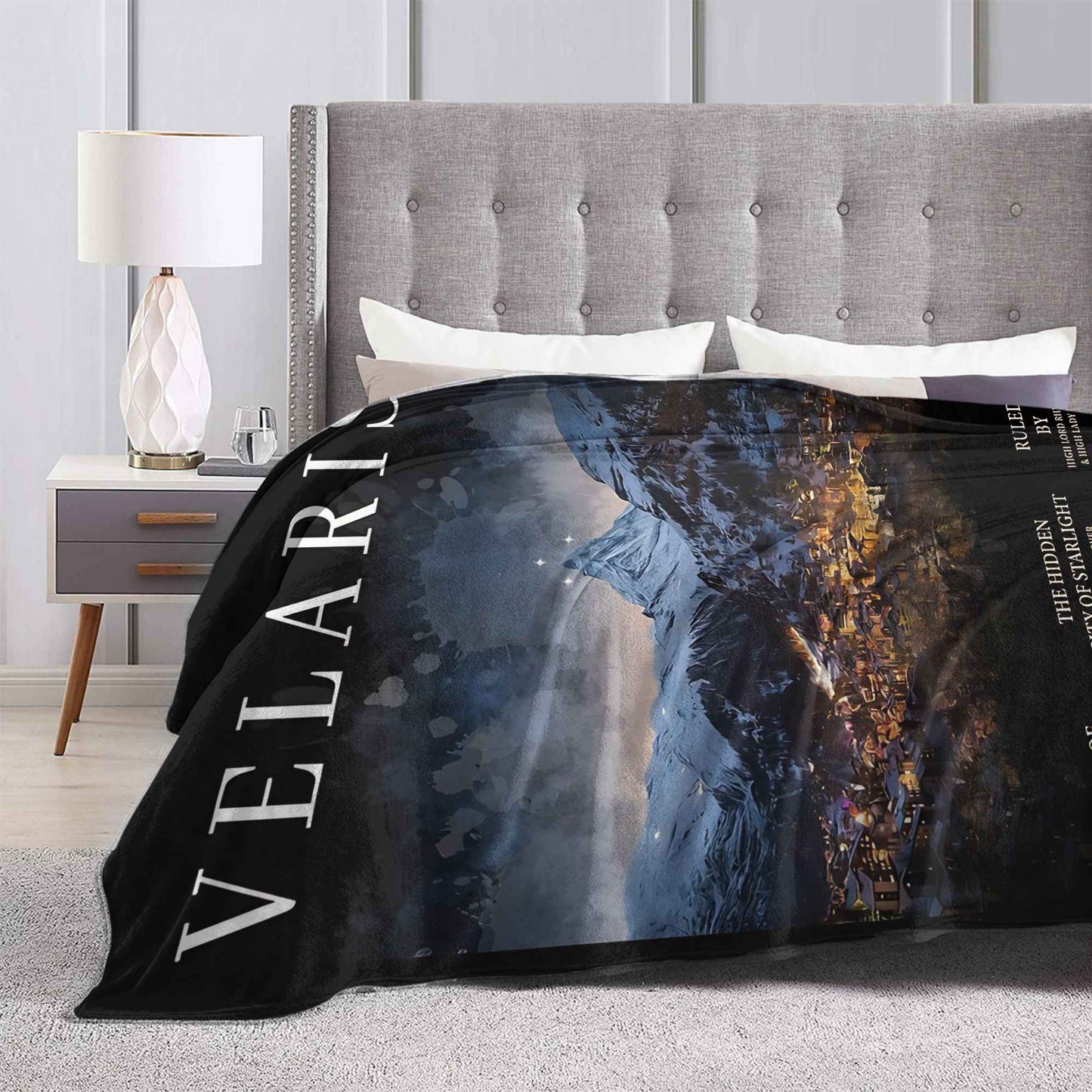 Manta Macia de Viagem Velaris Cidade da Luz Cobertor de Cama Flannel Colcha para Sofá Cadeira Cama Capa Engraçada de Sofá-Cama