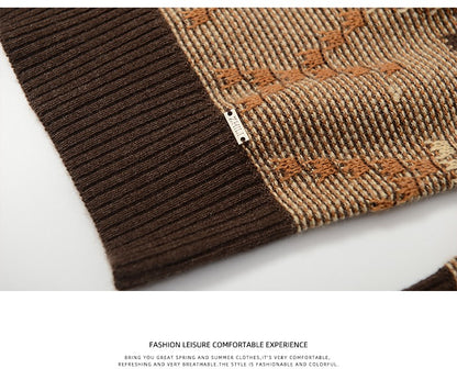 Men's Casual Crewneck Sweaters Cable Knit Thermal Pullover Sweater