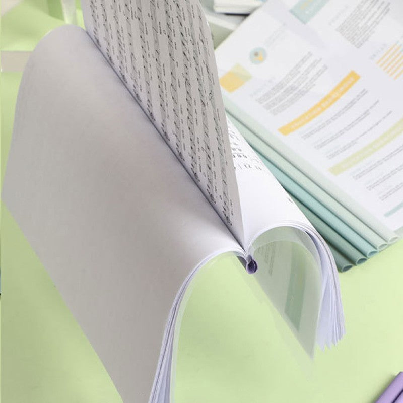 10pcs Transparent File Document Thicken Draw Rod A4 Folder Test Paper Storage Bag Clip Office Folder Organizer Office Supplies