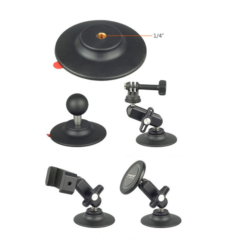 1/4 Inch Screw Mount or 1/4" Internal Screw Adapter Car Dashboard Round Plate Adhesive Tape for Gopro GPS Camera Smartphones