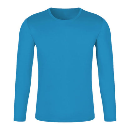 Long Sleeve Fast Dry Round Neck T-shirt Custom Breathable Culture Shirt Sports Fitness Outdoor Printed Logo Running Work Clothes