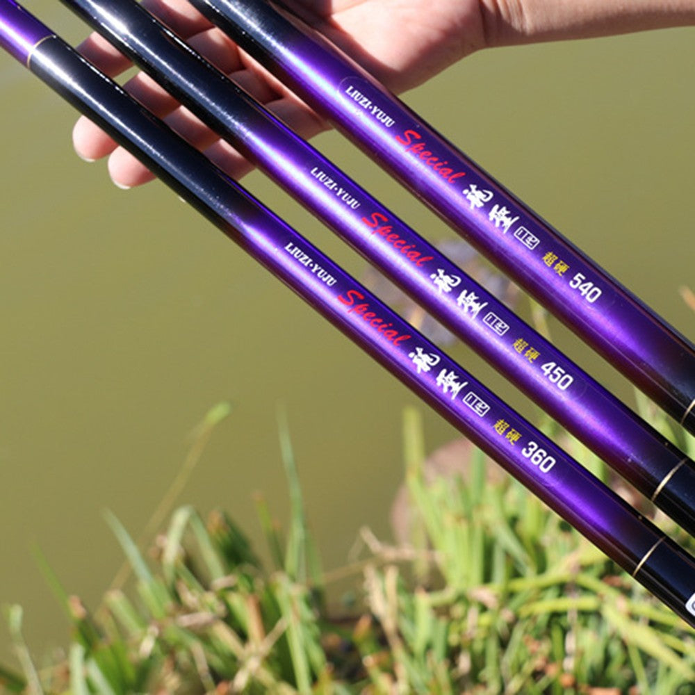 Vara de Pesca de Carpa Fibra de Vidro Material para Viagem Surf Água Salgada Água Doce Baixo Barco