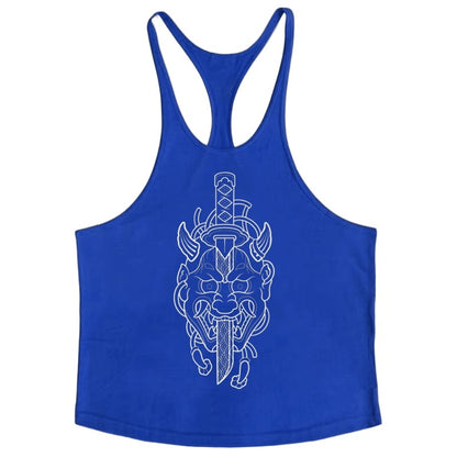 Mens Bodybuilding Fitness Tank Top, Versatile Use Breathable Cotton Singlets Sleeveless Shirt for Gym & Outdoor Activities