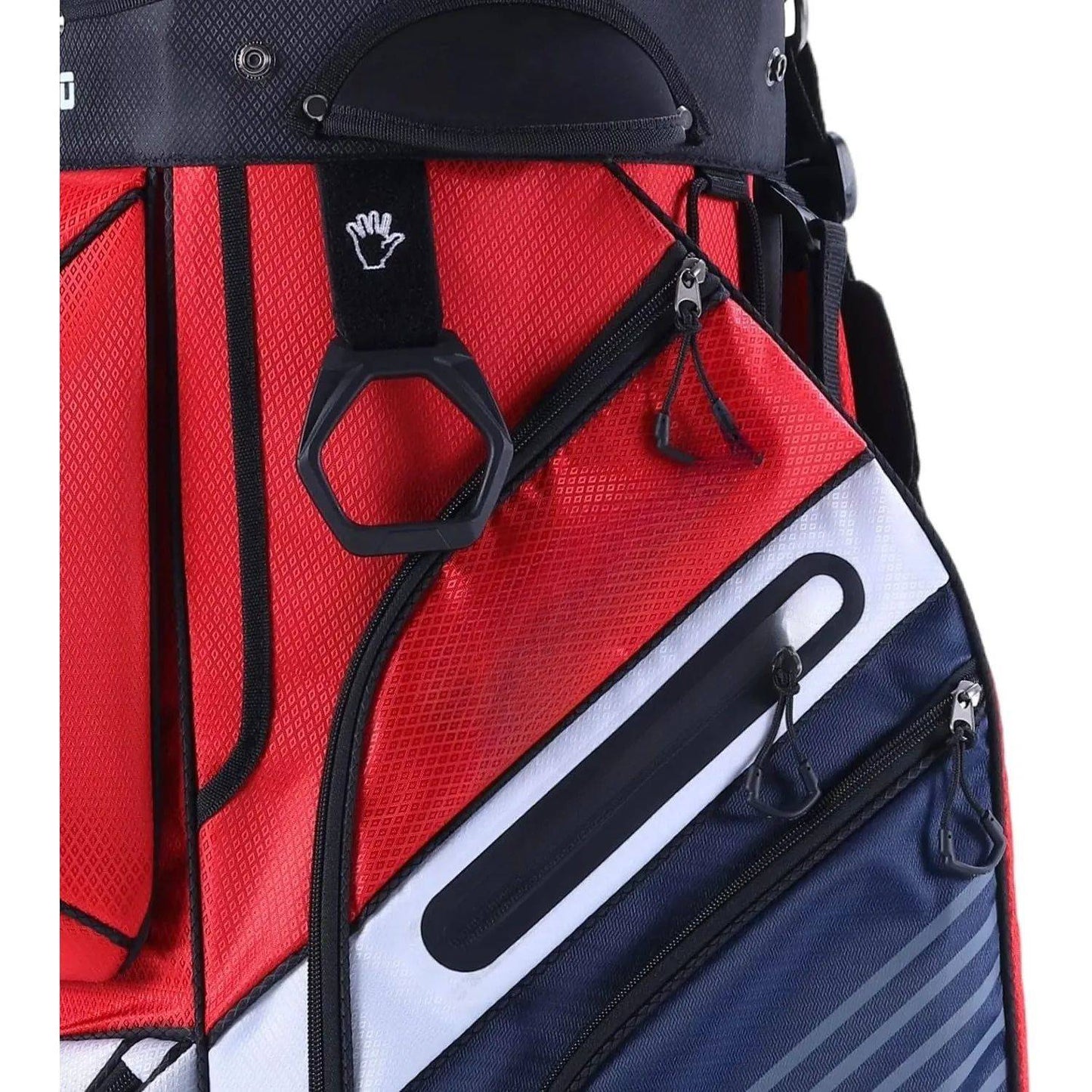 T-Lock Golf Cart Bag with 14 Way Organizer Divider Top, Premium Cart Bag with Handles and Rain Cover for Men