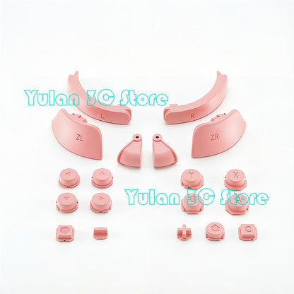 Joycon 2 Solid Color / Transparent Custom DIY Replacement Full Set Buttons for Nintendo Switch 2 Joy Con Controller Accessories