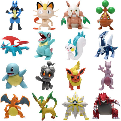 Pokemon Charizard Lucario Meowth Kyogre Mewtwo Bonecos de Ação Blastoise Leafeon Flareon Solgaleo PVC Bonecos Colecionáveis Presente