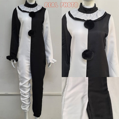 Art The Clown Cosplay Movie Terrifier 2 Art The Clown Cosplay Costume Jumpsuit Mask Halloween Costumes Mask for Men Women
