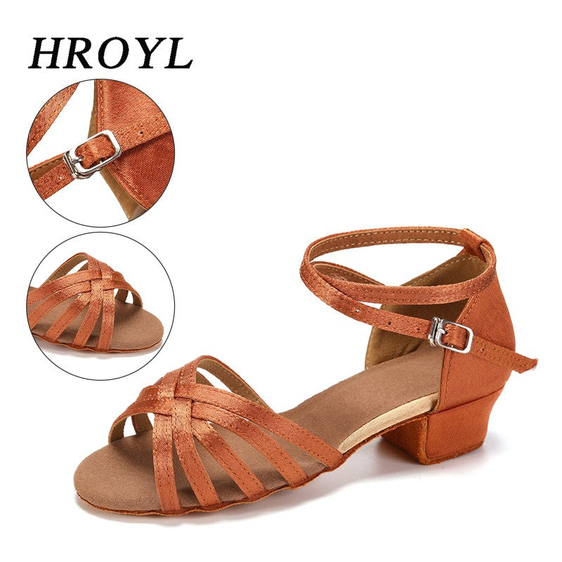Girls Dance Shoes Kids Child Girl's Ballroom Latin Dance Shoes for Women Modern Jazz Dancing Shoes Training Shoes Salsa Sandals