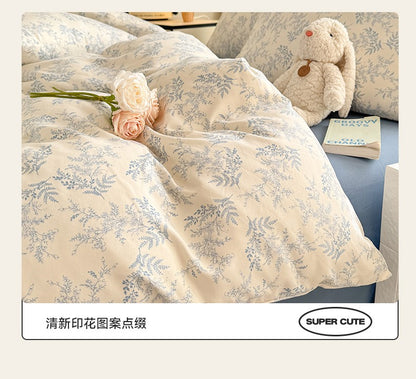 Bonenjoy Floral Style Duvet Cover Sets Single/Queen/King Soft Washed Cotton Bed Cover Sets dekbedovertrek 240x220 Bedding Sets