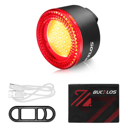 BUCKLOS COB Bike Taillights Headlight USB Rechargeable Bicycle Safety Warning Light MTB LED Front Rear Lantern Cycling Lamp Set