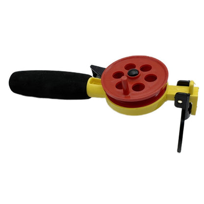 Ackibbik 1pc Vara de Pesca no Gelo com Carretilha/Molinete Haste Mini Vara de Pesca Truta Walleye Perca Acessórios de Pesca no Gelo de Inverno