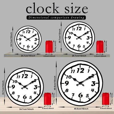 1pc wooden wall clock, modern simple Arabic art digital design wall clock, home mute clock, for living room bedroom, room decora