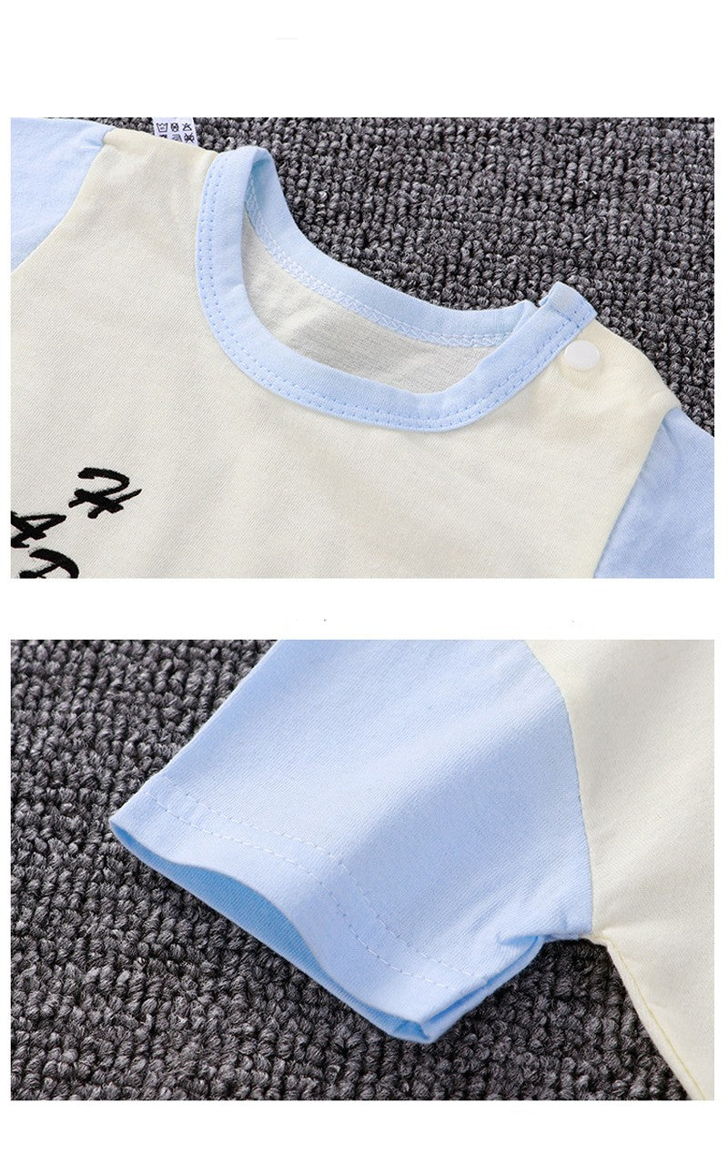 Newborn Baby Clothes Summer Short Sleeve Rompers Infant Boys Girls Cartoon Cotton Jumpsuit Toddler Thin Pajaodysuit For Newborns