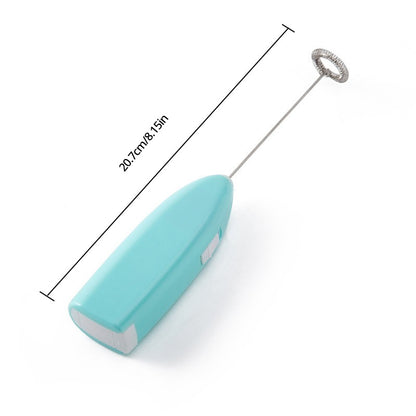 Batedor de Ovos Elétrico Espumador de Leite para Café Cozinha Doméstica Mini Mixer de Café com Leite e Chá em Aço Inoxidável