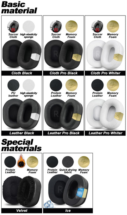 Replacement Foam Ear Pads for MCHOSE V9 S9 PRO,V9 PRO S9 PRO mchose x9 Headphones  memory foam Earpads Protein Leather