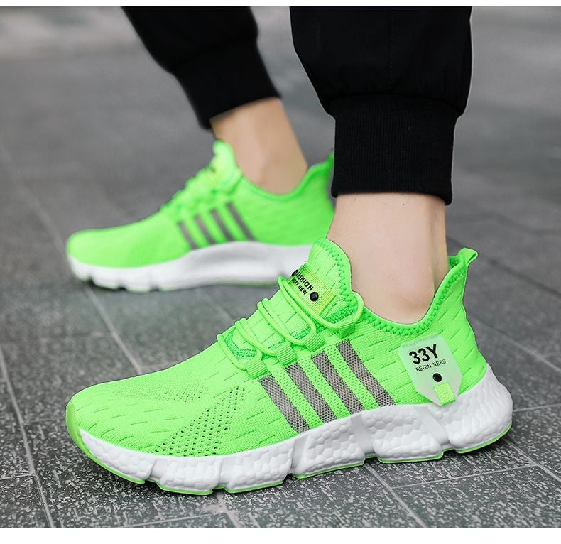 Sapatos Masculinos de Malha Respirável Modernos Leves para Caminhada Tamanhos Grandes Tênis Masculino de Tênis Tênis de Corrida ao Ar Livre Fitness 2024
