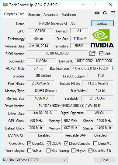 HUANANZHI GT 730 4G Graphics Cards 128Bit GDDR3 HDMI-Compatible VGA DVI GPU Video Card