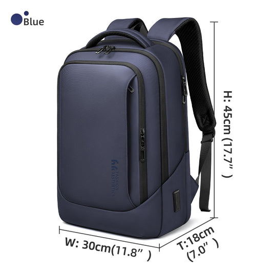 HK Men's Designer Laptop Bag Waterproof School Bags for College Boys Male Business Sports Travel Backpack Men With USB Charging