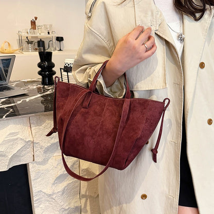 Large Capacity PU Leather Shoulder Bags for Women 2025 Luxury Designer Crossbody Bag Females Brand Retro New Handbags and Purses