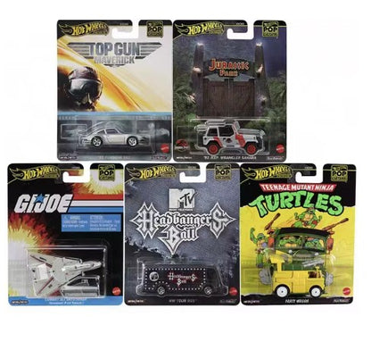 Coleção Hot Wheels HXD63 Pop Culture Original Séries Stranger Things Godzilla Batman Jaws Matrix Carros de Coleção Presentes