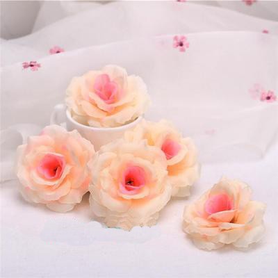 10pcs 8cm Black Artificial Rose Silk Flower Heads Decorative Flowers for Wedding Home Birthday Party New Year Banquet Decoration