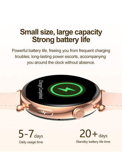 NEW Women Smartwatch 1.32inch AMOLED Screen ECG Sport Watch Blood Pressure Micro physical examination AI dial Health Smart Watch