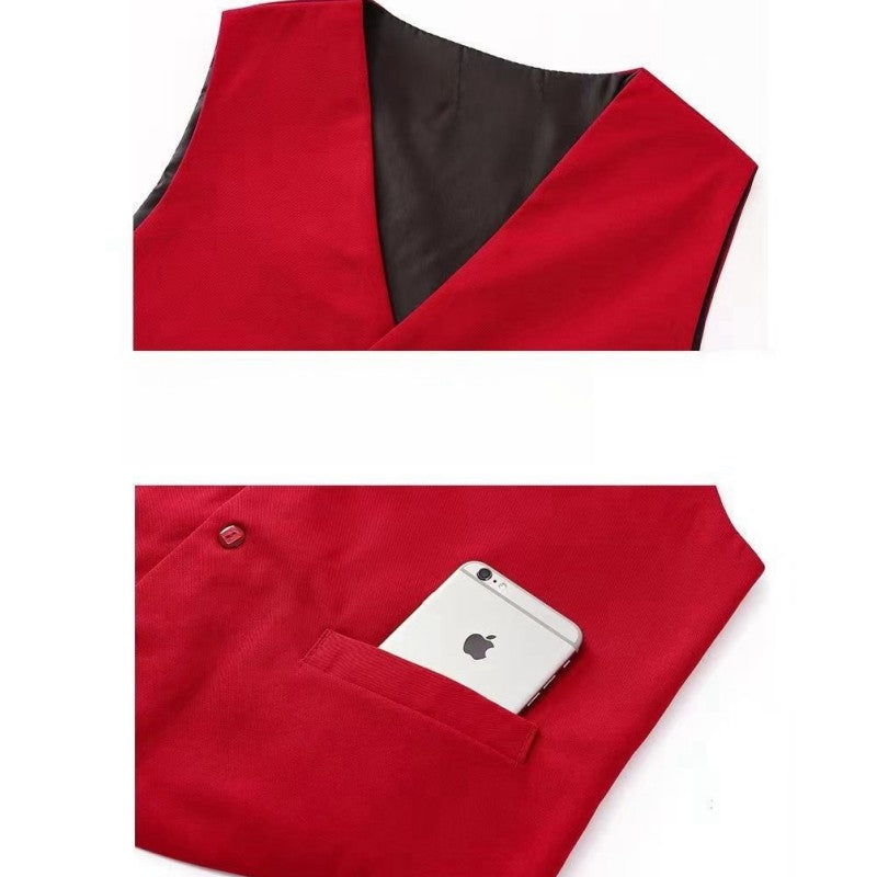 New Casual Chic In Office Lady's Plus Size Waistcoat Matching Elegant Lady's Vest V-Neck Sleeveless Tank Top Loose Coat Jacket