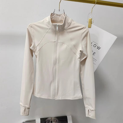 Women's Sports jackets Quick-drying Running Training Coat Fitness Top Gym Jacket Long Sleeve Sports Jacket Workout Sweatshirt