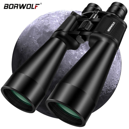 BORWOLF 20-60X70 Binóculos de Alta Ampliação Longo Alcance Zoom 60 Vezes Caça Telescópio Astronômico Profissional HD Zoom