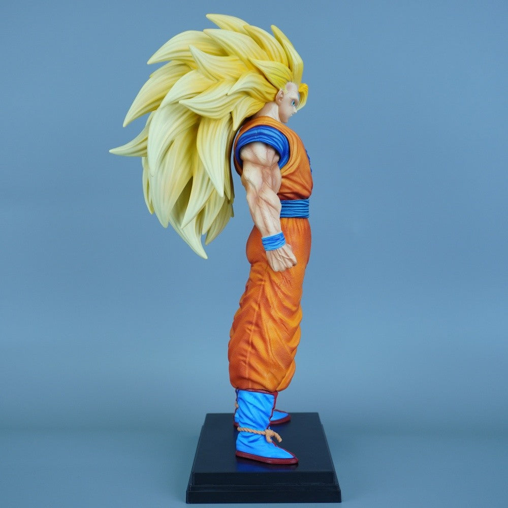 31.5cm/12.4in Anime Dragon Ball Figure Super Saiyan 3 Goku Action Figures Pvc Statue Desktop Ornamen Collection Model Toys Gifts