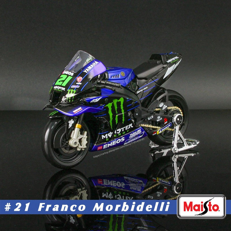 Maisto 1:18 2023 GASGAS Tech3 37#Augusto Fernandez 44#Pol Espargaro Moto GP modelo de motocicleta de liga leve para coleção de brinquedos de presente