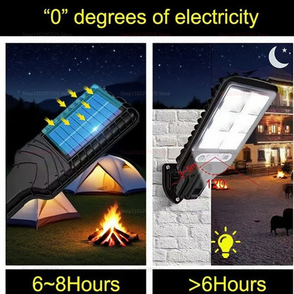 2025 Solar Street Lights Outdoor Home Rural Fully Automatic LED Sensing Super Bright Waterproof Security Garden Pathway Lamp
