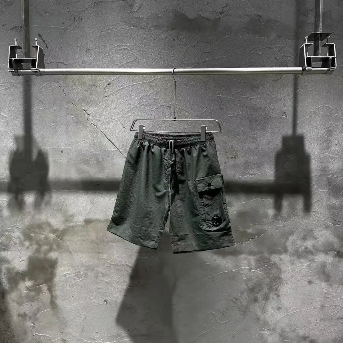 New CP Summer Youth Casual Sports Loose Beach Pants Nylon Shorts Quick drying 5-point Pants Trendy Brand Men's Fashion