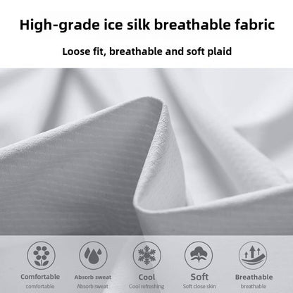 5pcs Men's Lightweight Summer Ice Silk Athletic Set Quick-Dry Running Clothes Outdoor Kit Cycling Fitness Men's Sportswear Set