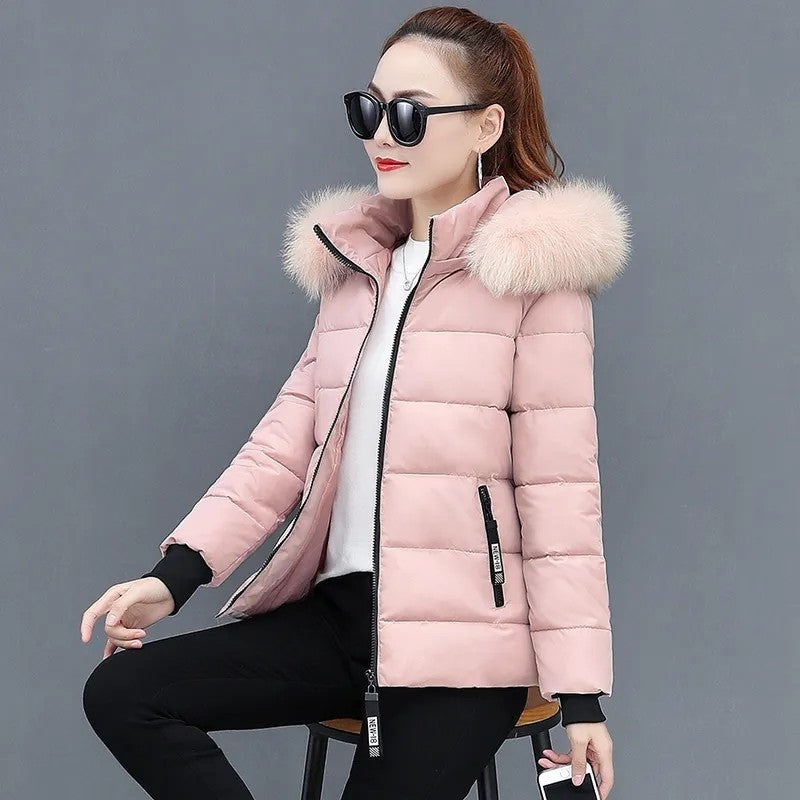 Women's Winter Parka Coat 2025 Korean Version Loose Lady Cotton Padded Outerwear Temperament Casual Ladies Down Cotton Jacket