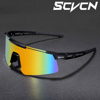 SCVCN New Men Bicycle Sunglasses Women Outdoor Cycling Glasses MTB Driving Bike Eyewear Sports Running Hiking UV400 Goggles