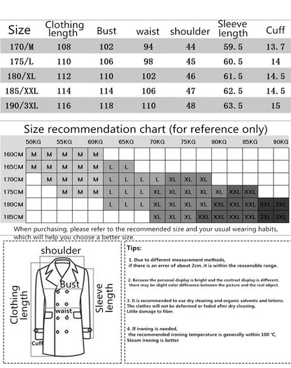 Coats for Men,Wool content 54%,A Long Jacket Below The Knee,Men's Overcoat,Men's Coat Windbreaker,Men Coats, Long Overcoat Men