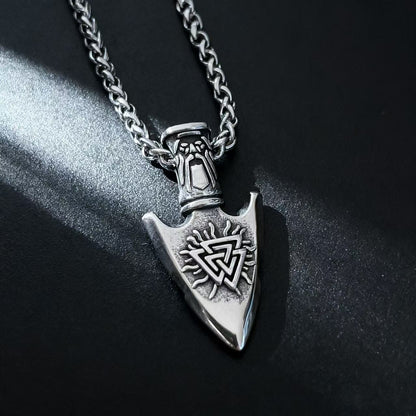 HNSP Odin Viking Rune 316L Aço Inoxidável Colar com Pingente Para Homens Corrente Acessórios de Joias