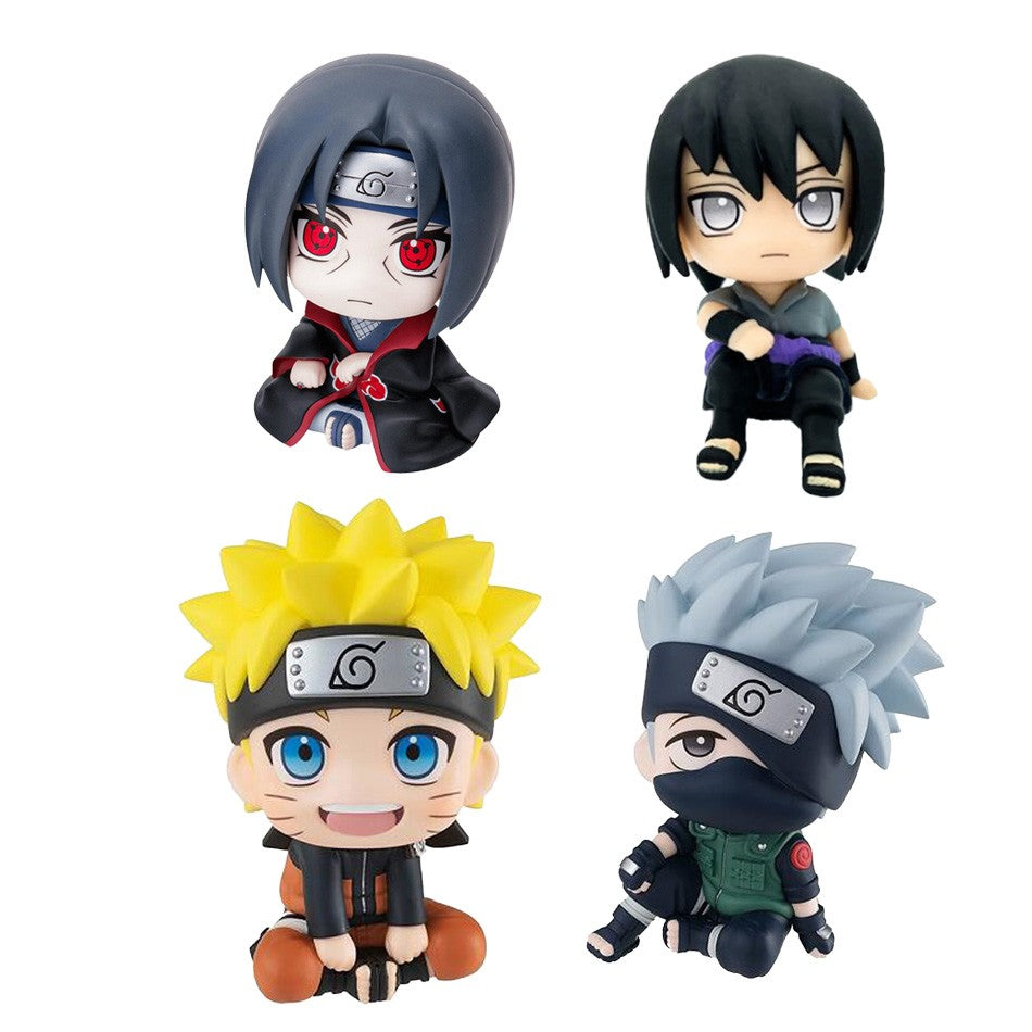 Nova Figura de Anime Naruto de 10CM Uzumaki Naruto Kakashi Uchiha Sasuke Itachi Brinquedos Fofos Q Figurals Modelo de Estatueta de Ação Presente