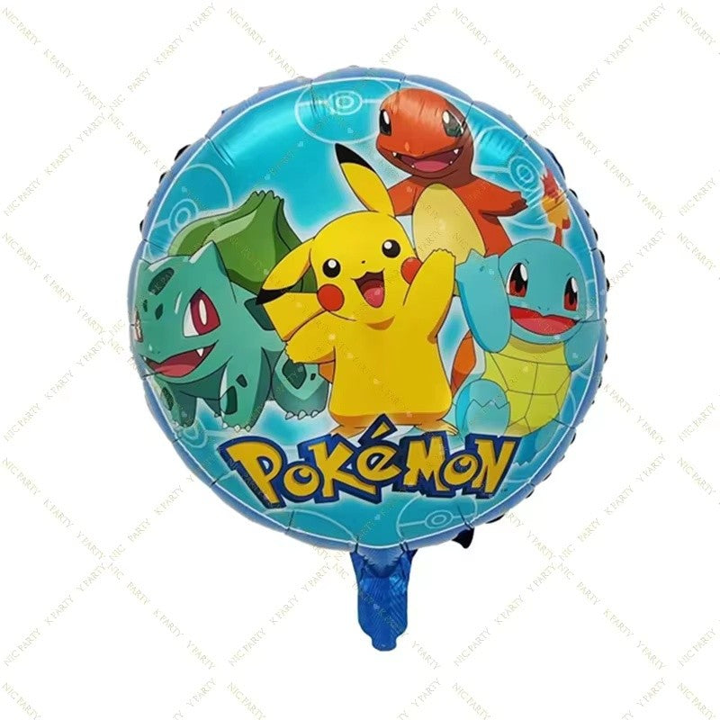 Pokemen Pikachu Foil Balloon Birthday Party Decoration supplies for Kids Birthday Party Home Decor Supplie Baby Shower Balloon G