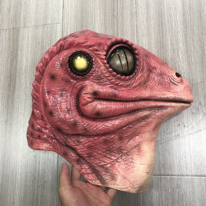 Funny Animal Frog lizard Latex Mask Gloves Cosplay Reptile Alien Latex Helmet Halloween Carnival Party Costume Props Gifts