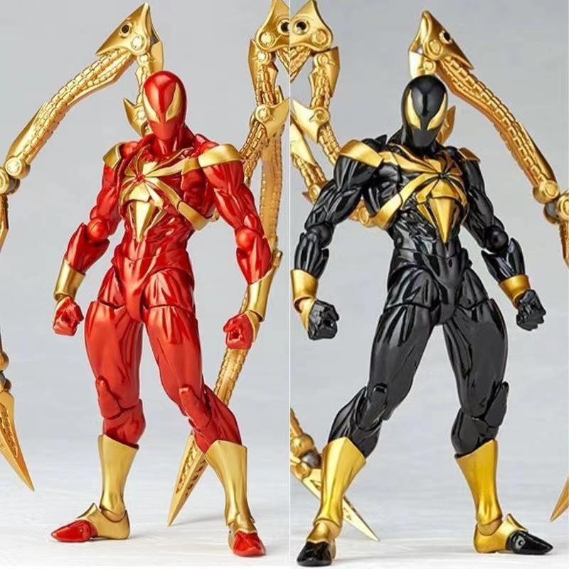 Bonecos de 15cm do filme da Marvel Comics, Homem-Aranha de Ferro articulado, Estátua de boneco de ação, Brinquedos colecionáveis de presente