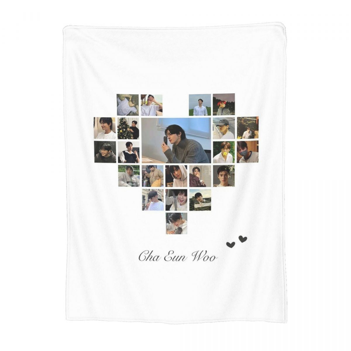Cha EunWoo Kpop Astro Blankets Soft Warm Flannel Throw Blanket Cover for Bed Living room Picnic Travel Home Sofa