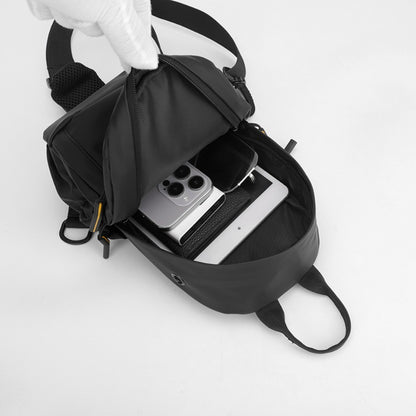 Men's Stylish Chest Pack Convertible Outdoor/Daily Messenger Bag Multi-Position Shoulder Strap  Waterproof Design