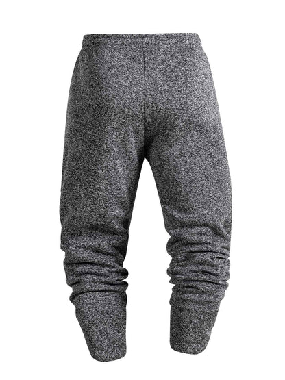 Calça Esportiva Jogging Masculina Calça de Moletom Casual Diária Cor Sólida Outono Calça Jogger de Cintura Elástica Calça Comprida de Treino Masculina