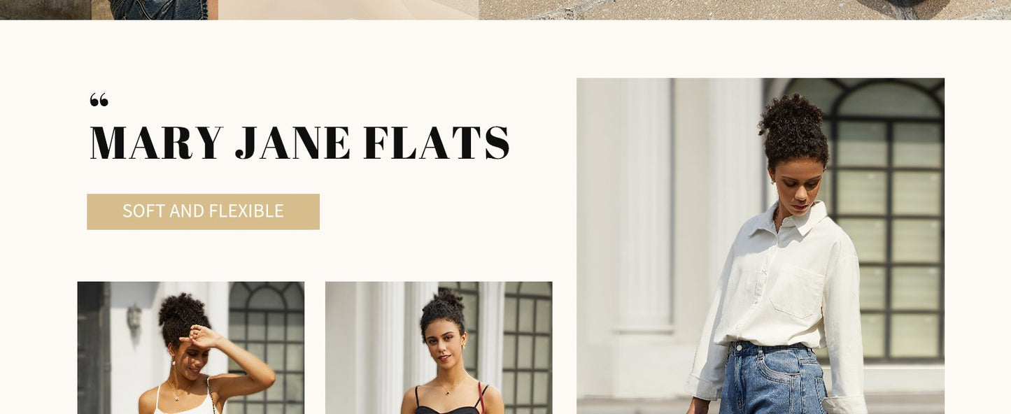 Women‘s Mesh Ballet Flats Comfortable Square Toe Ballerina Flats Buckle Strap Casual Fishnet Flat Shoes