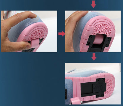 Kids Sneakers USB Recharge Light Up Skates Shoes Boys Girls Casual Skateboarding Shoe Roller Skate Outdoor Sports Shoes With LED