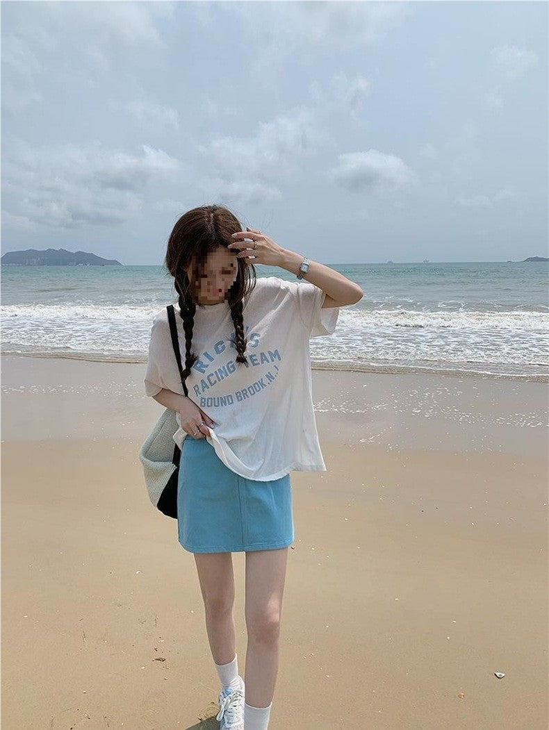 new summer fashion cusual brand female women girls Denim Skirt